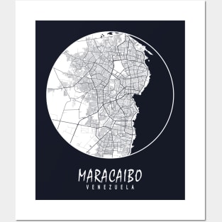 Maracaibo, Venezuela City Map - Full Moon Posters and Art